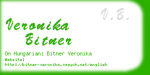 veronika bitner business card